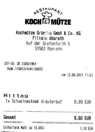 mstd Höffner Kochmütze Restaurant