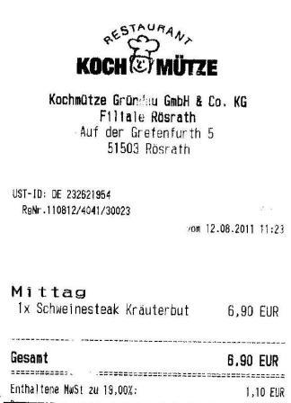 mstd Hffner Kochmtze Restaurant